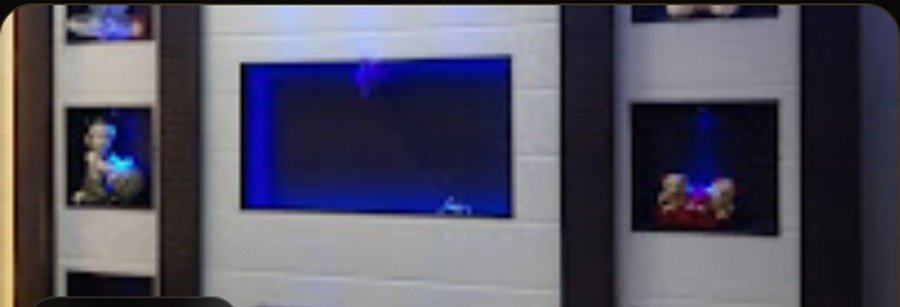 TV frame and entertainment wall interior
